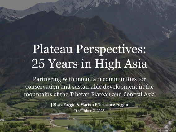 Plateau Perspectives: 25 Years in High Asia