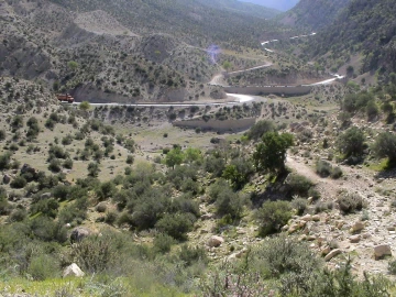 Road in valley